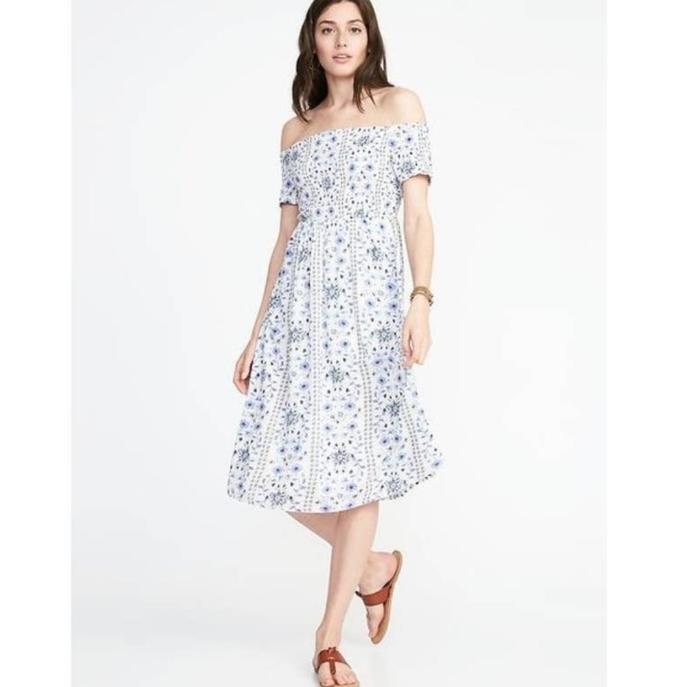 Old Navy Floral Off the Shoulder Dress Size S
